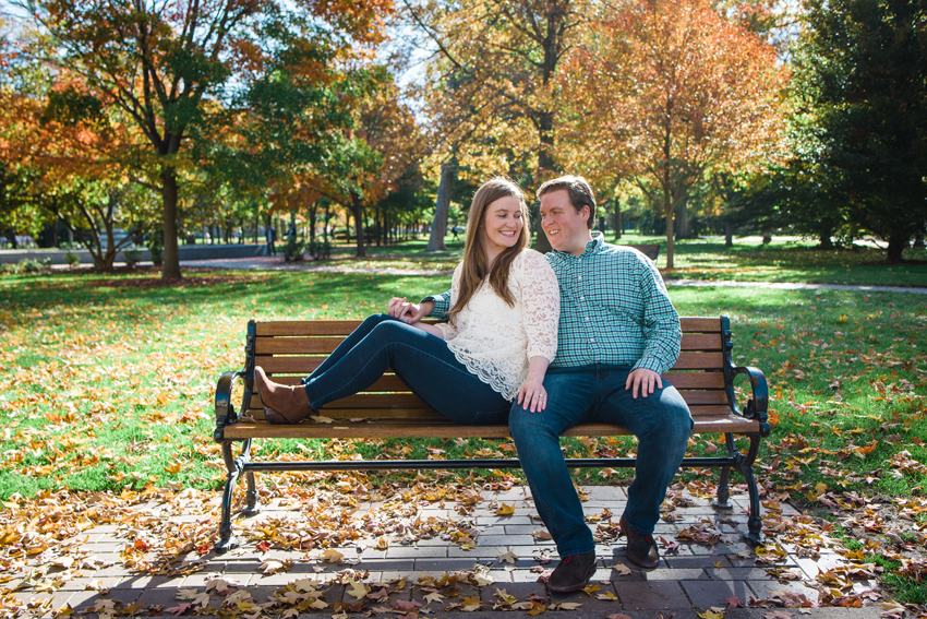 Notre Dame Fall Engagement Photos