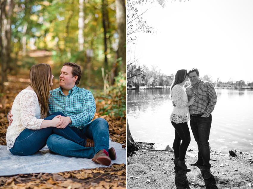 Notre Dame Fall Engagement Photos