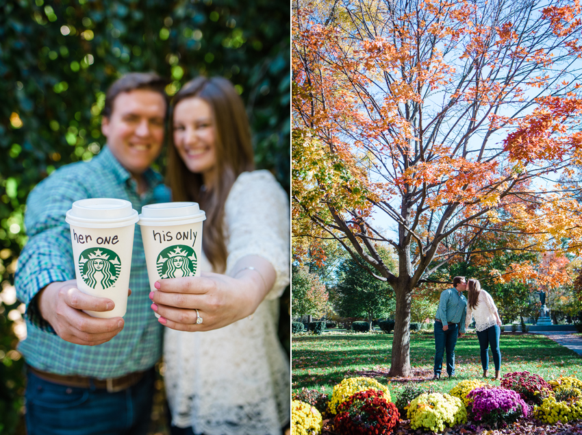 Notre Dame Fall Engagement Photos