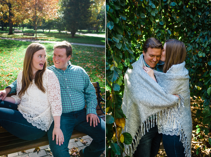 Notre Dame Fall Engagement Photos