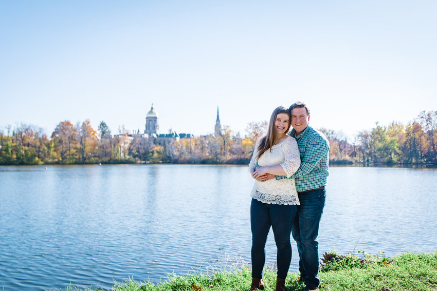 Notre Dame Fall Engagement Photos