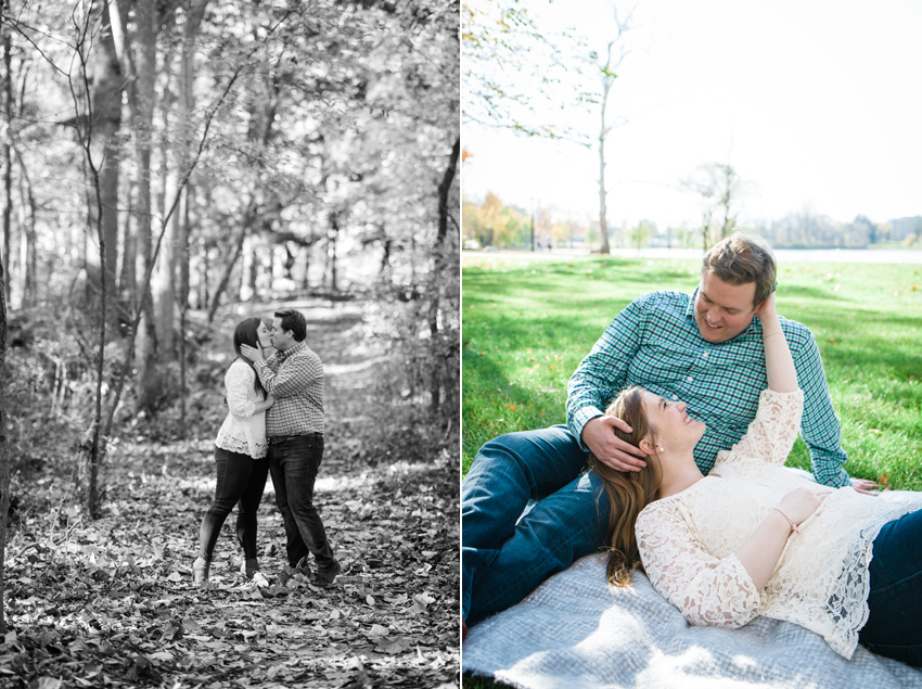 Notre Dame Fall Engagement Photos