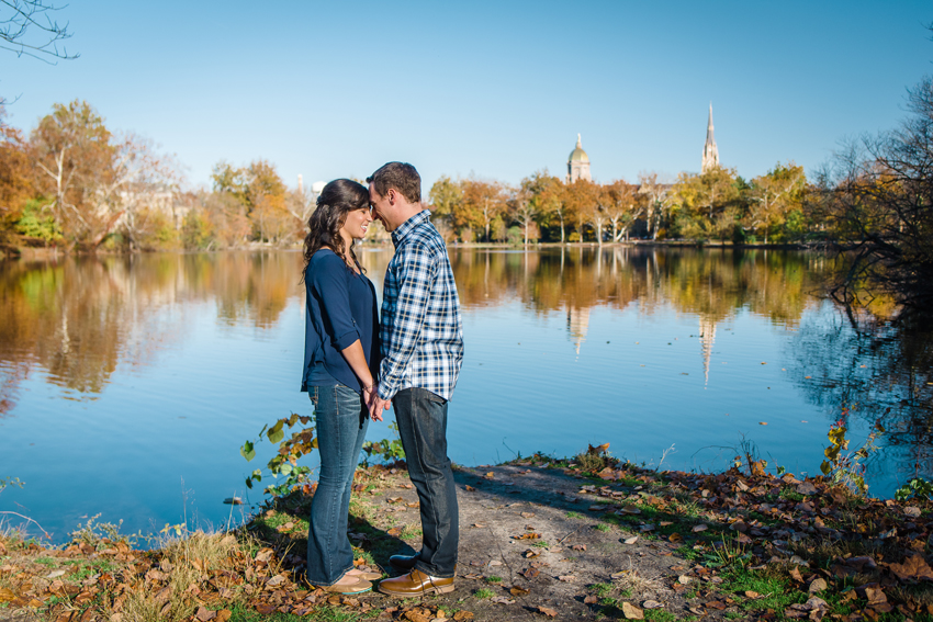 Notre Dame Fall Engagement Photos