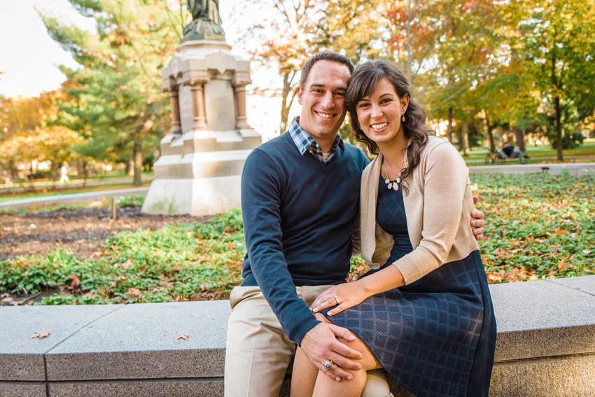 Notre Dame Fall Engagement Photos