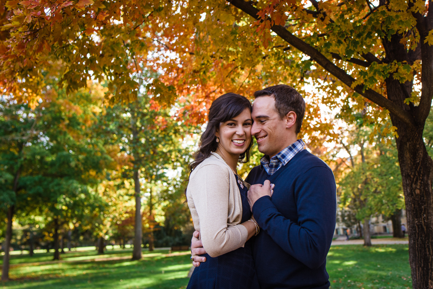 Notre Dame Fall Engagement Photos