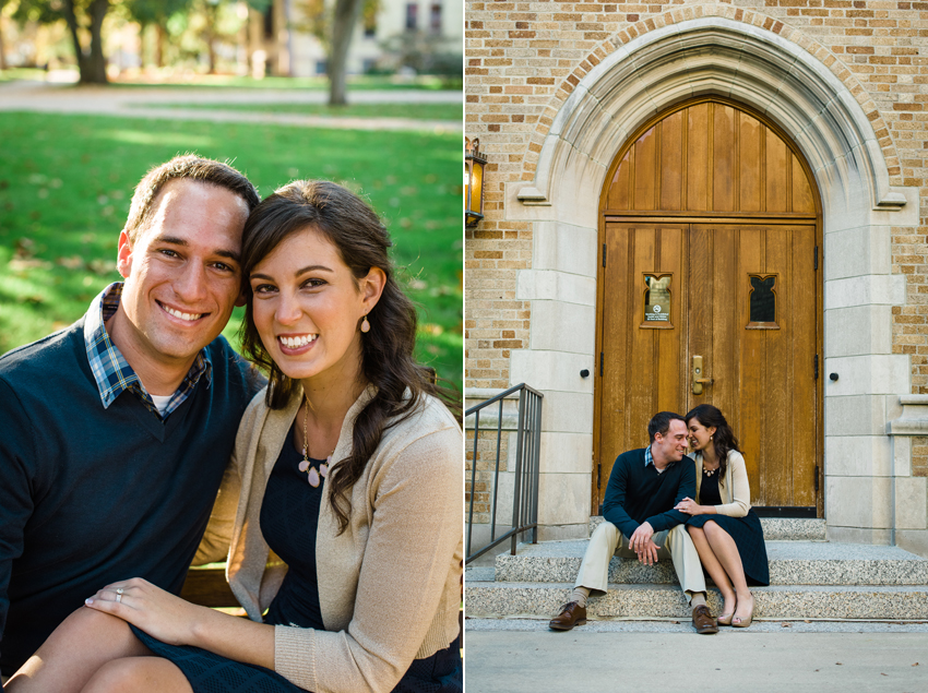 Notre Dame Fall Engagement Photos