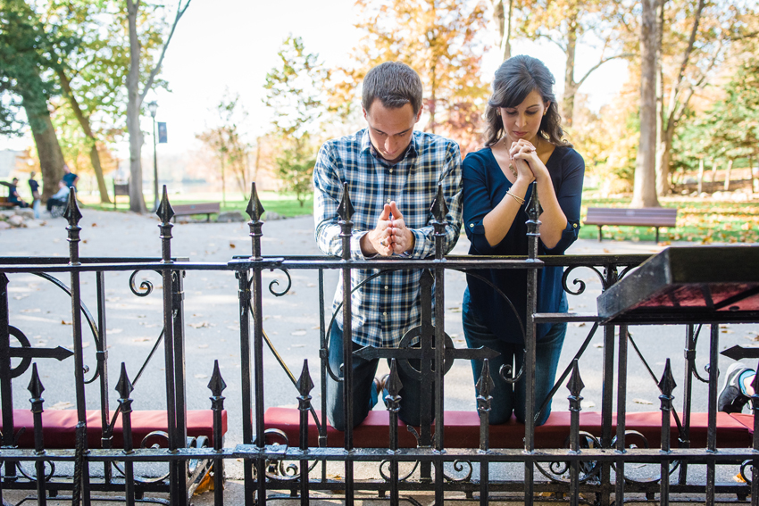 Notre Dame Fall Engagement Photos