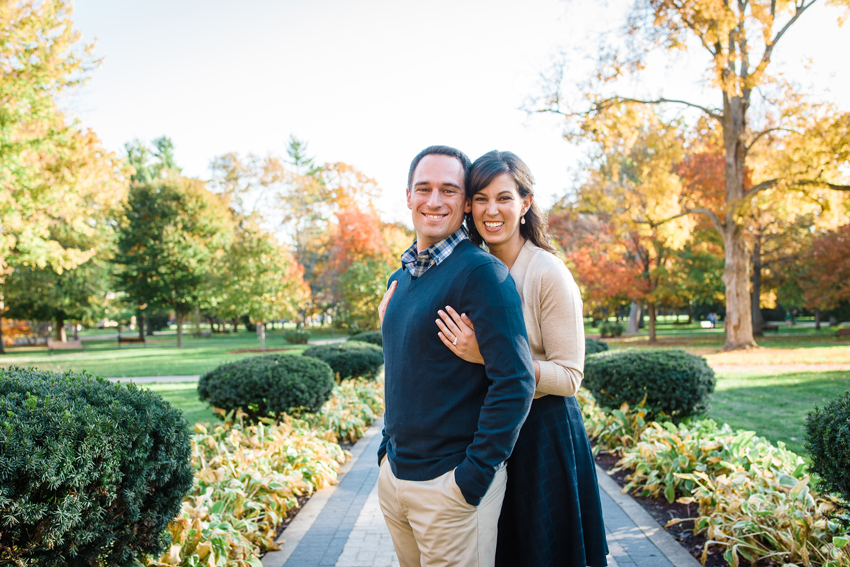 Notre Dame Fall Engagement Photos