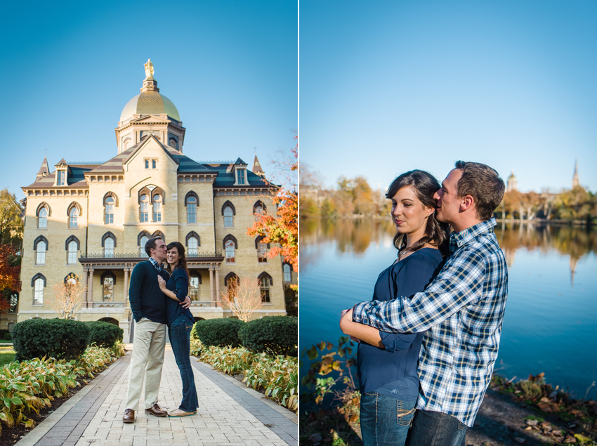 Notre Dame Fall Engagement Photos