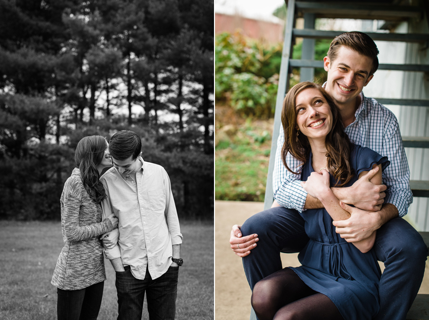 Saint Patricks Park Winter Engagement Photos