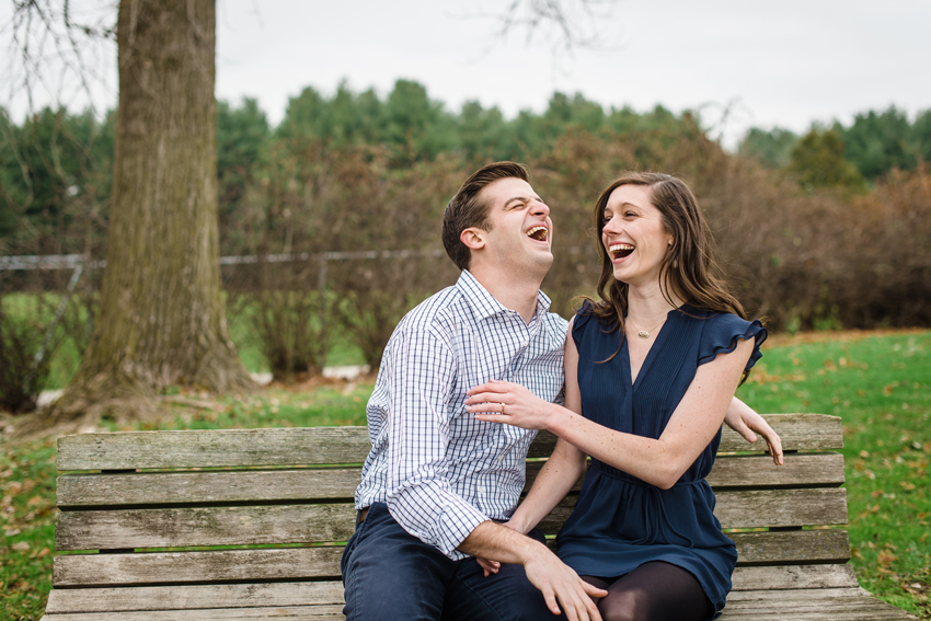 Saint Patricks Park Winter Engagement Photos