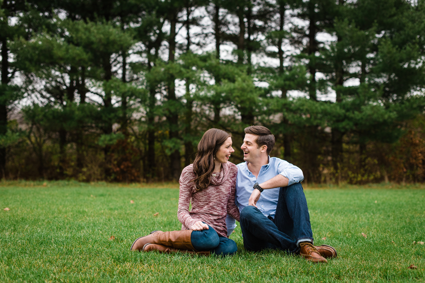 Saint Patricks Park Winter Engagement Photos