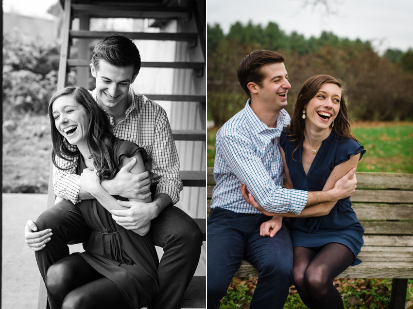 Saint Patricks Park Winter Engagement Photos