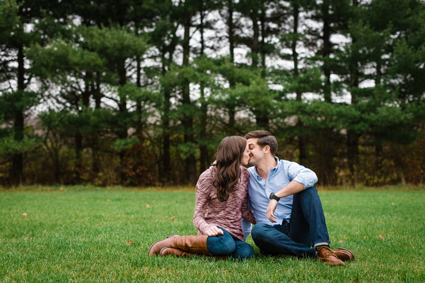 Saint Patricks Park Winter Engagement Photos