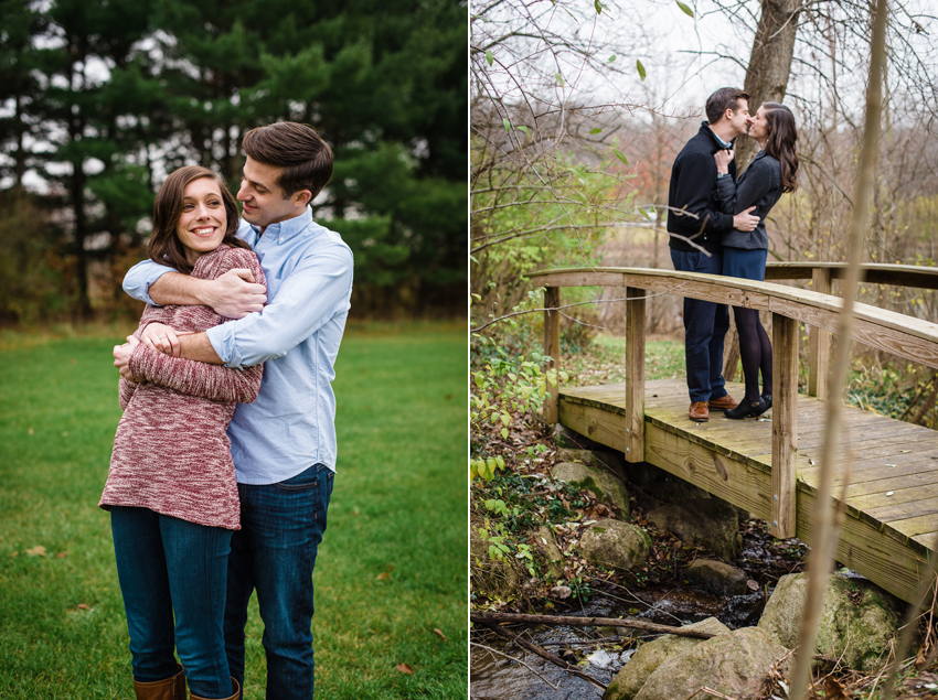 Saint Patricks Park Winter Engagement Photos