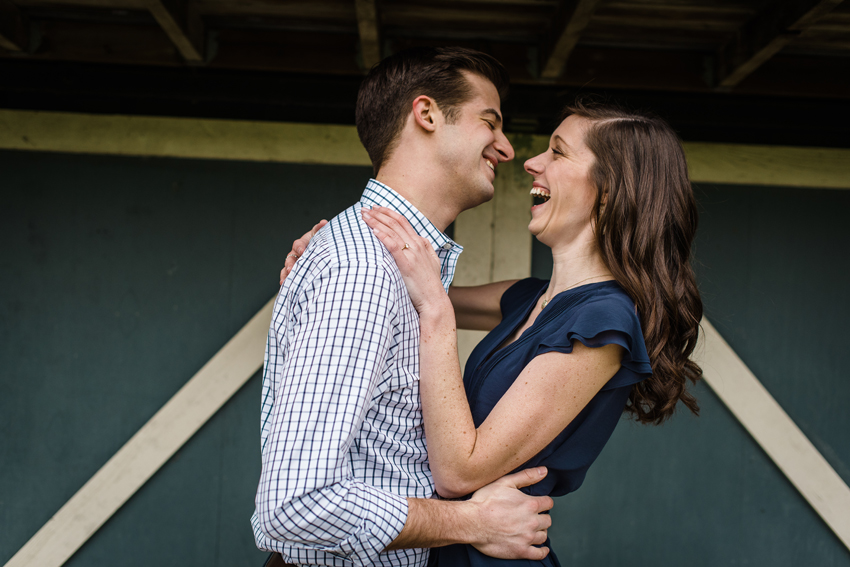 Saint Patricks Park Winter Engagement Photos