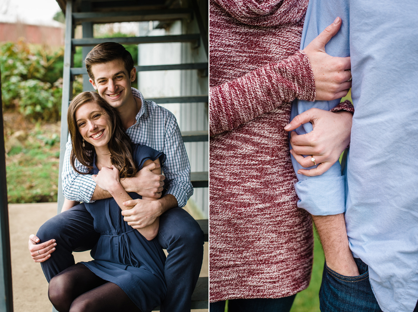 Saint Patricks Park Winter Engagement Photos