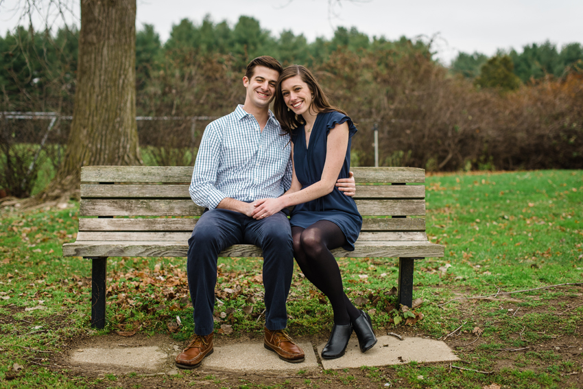 Saint Patricks Park Winter Engagement Photos