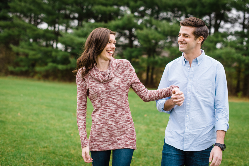 Saint Patricks Park Winter Engagement Photos