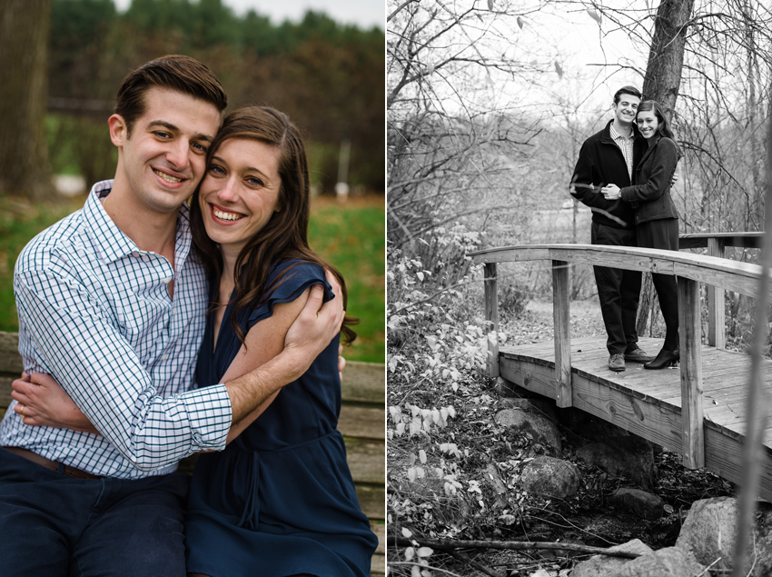 Saint Patricks Park Winter Engagement Photos