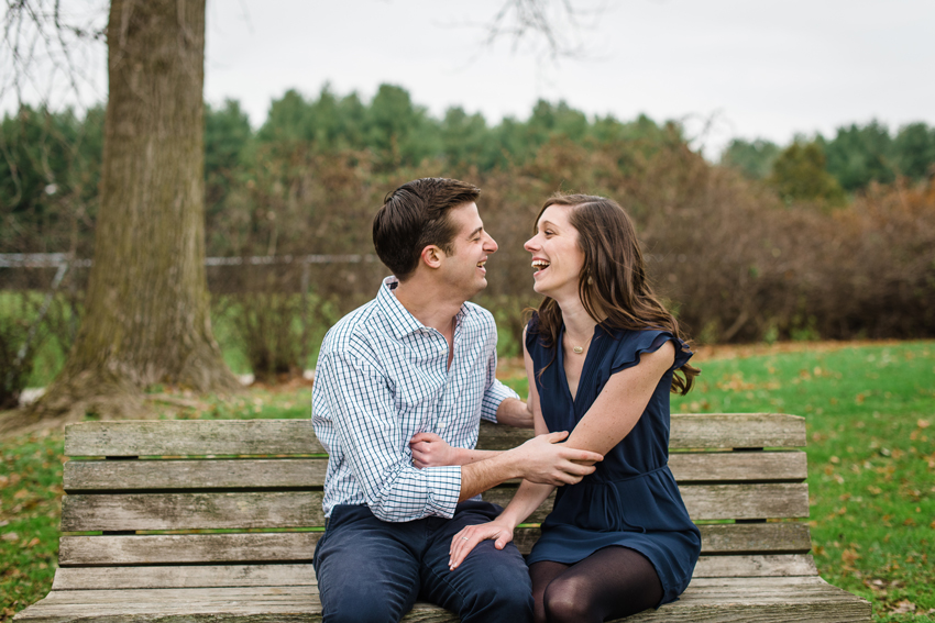 Saint Patricks Park Winter Engagement Photos