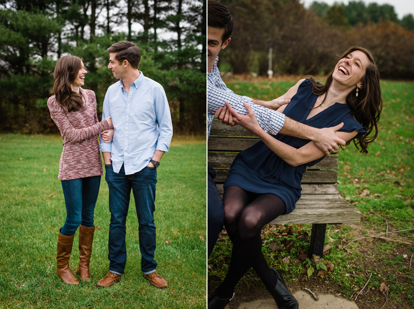 Saint Patricks Park Winter Engagement Photos