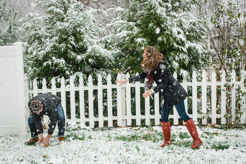 Journeyman Distilliery Winter Engagement Photos