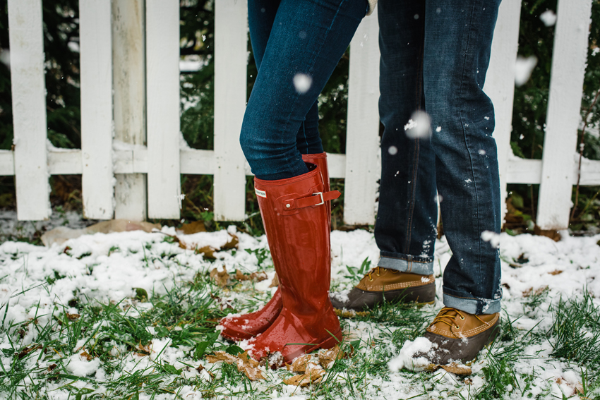 Journeyman Distilliery Winter Engagement Photos