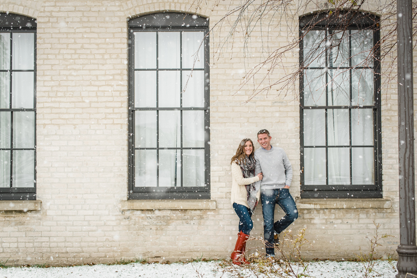 Journeyman Distilliery Winter Engagement Photos