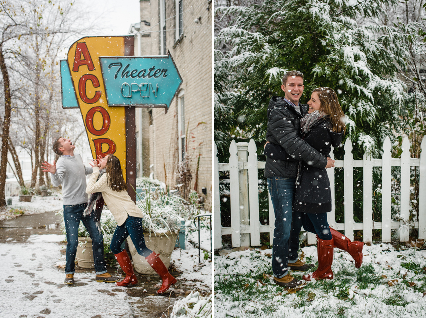 Journeyman Distilliery Winter Engagement Photos