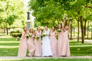 bridal bouquet by country florist with roses, peonies & ranunculus 