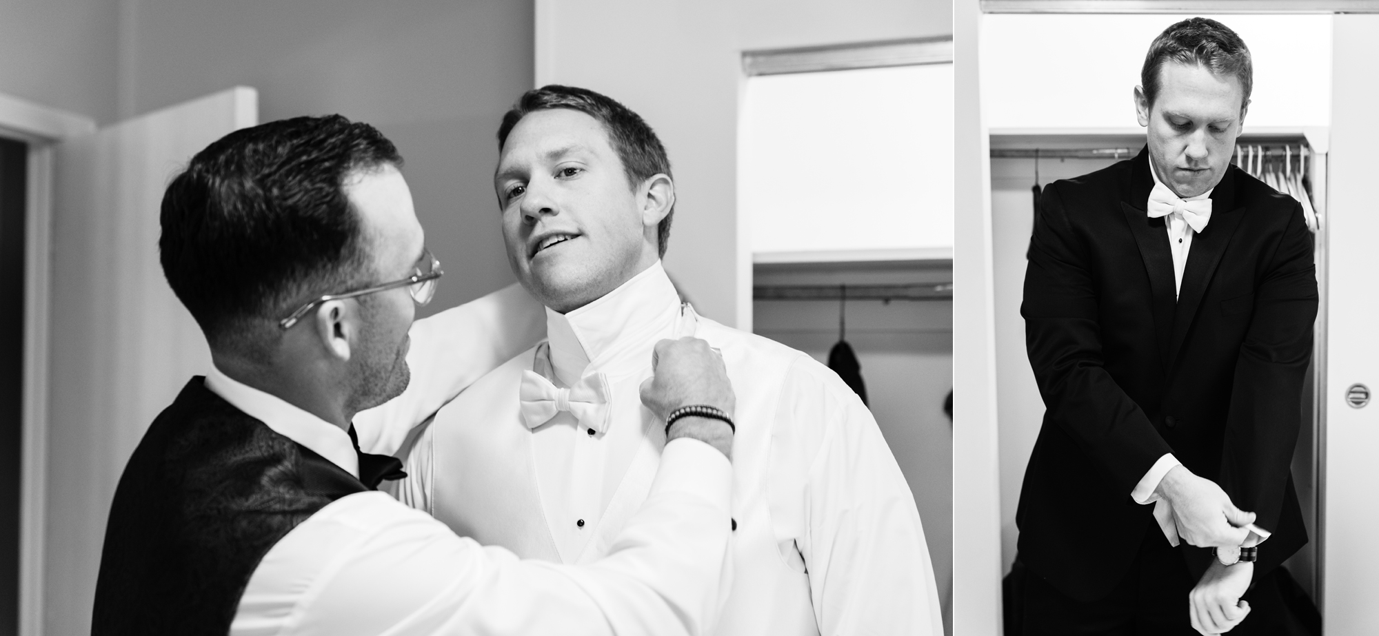 groom getting ready