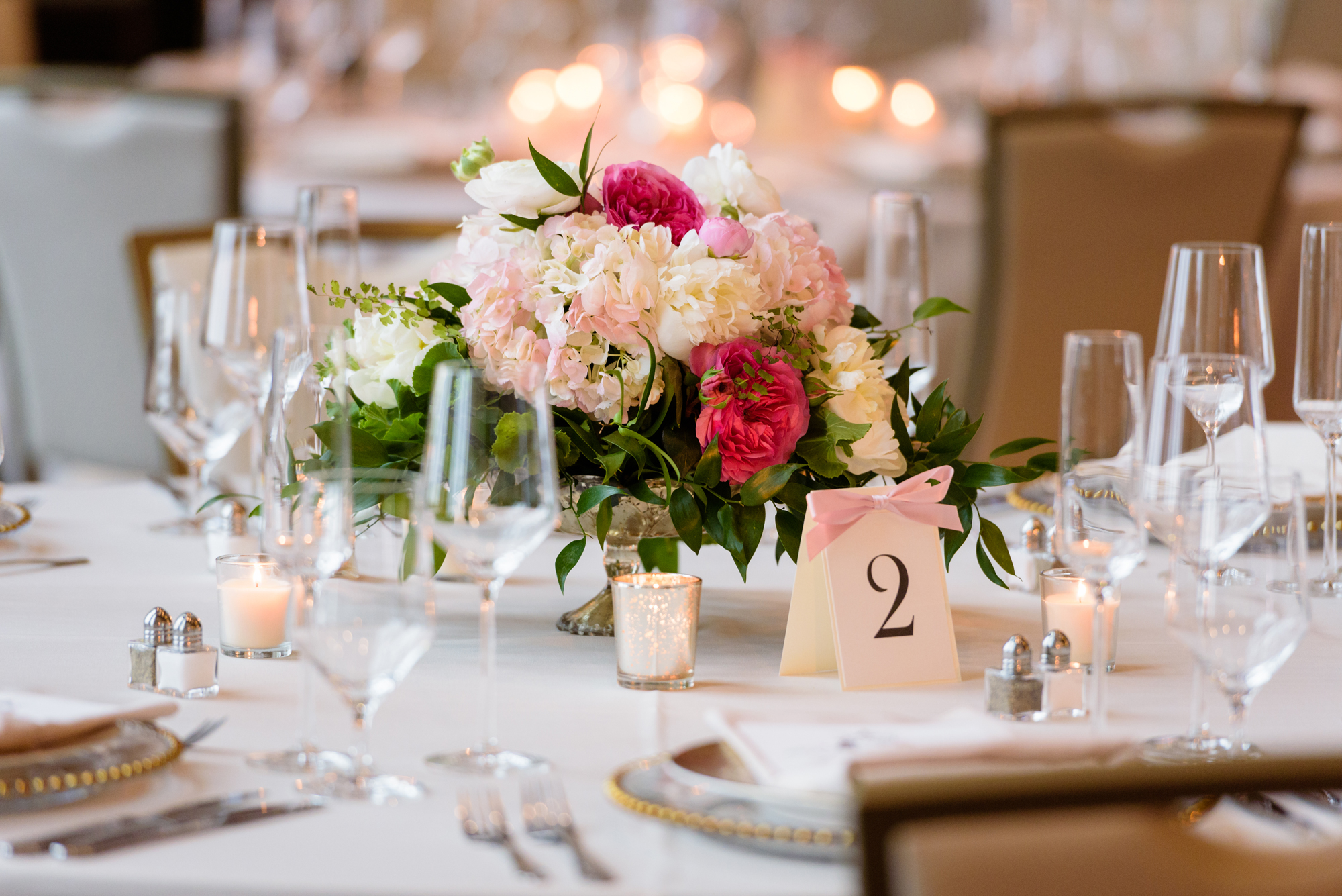 Reception details at Dahnke Ballroom on the campus of University of Notre Dame