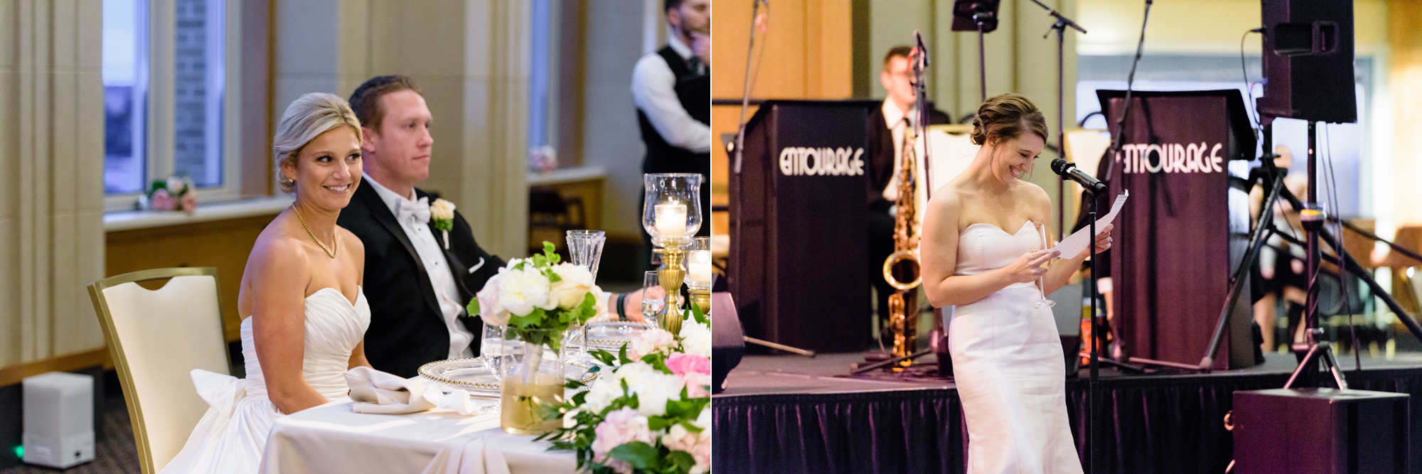 Maid of Honor toast at Dahnke Ballroom on the campus of University of Notre Dame