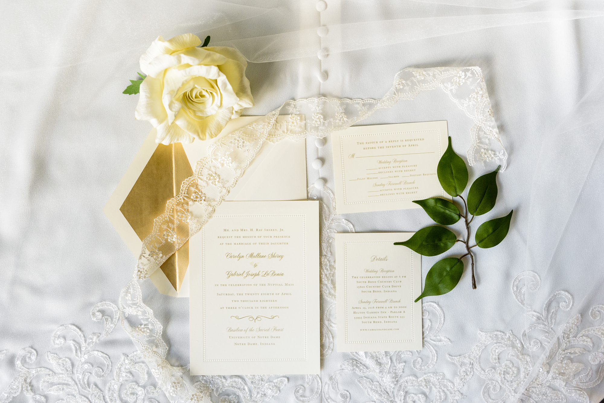 Tradition wedding invitation suite by Paper Source