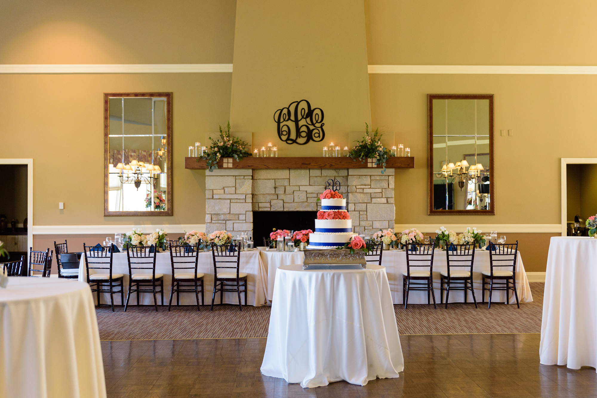 Wedding Reception setup at South Bend Country Club