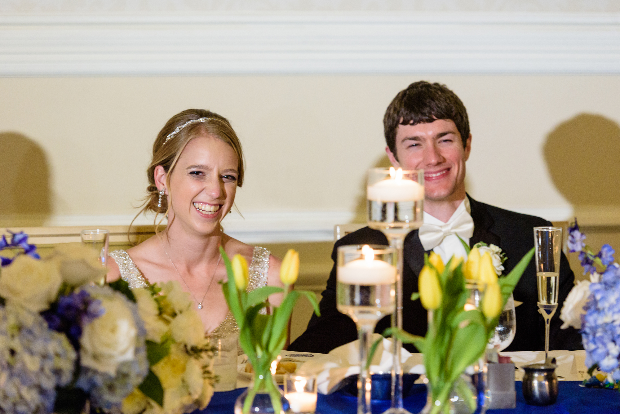 Best Man speech during a wedding reception at the Morris Inn on the campus of Notre Dame