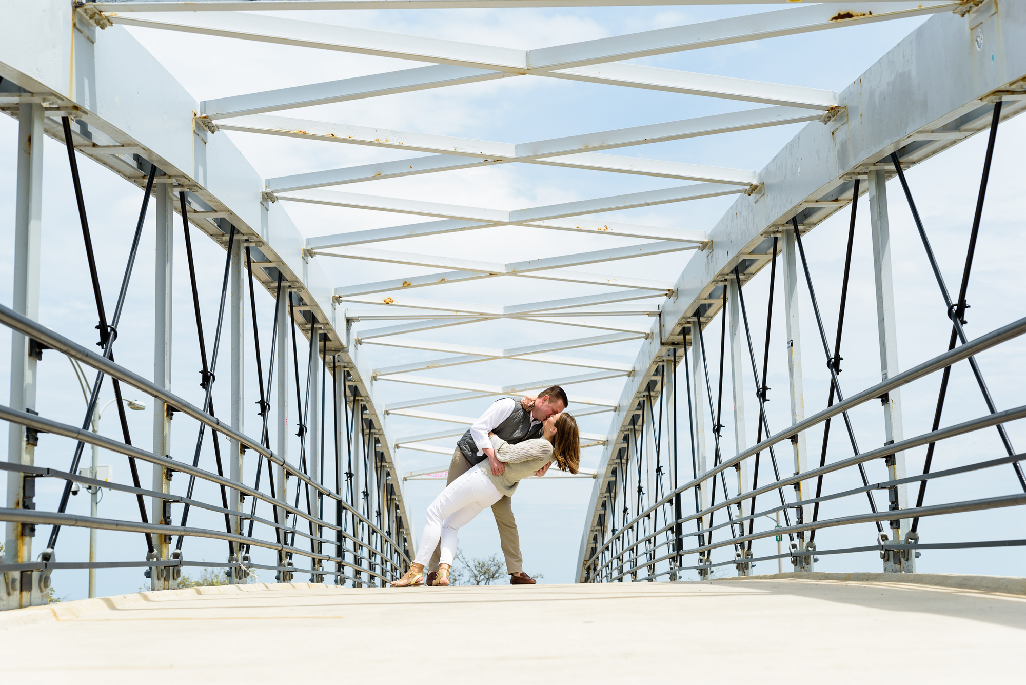 engagement session at North Beach Pier in Chicago