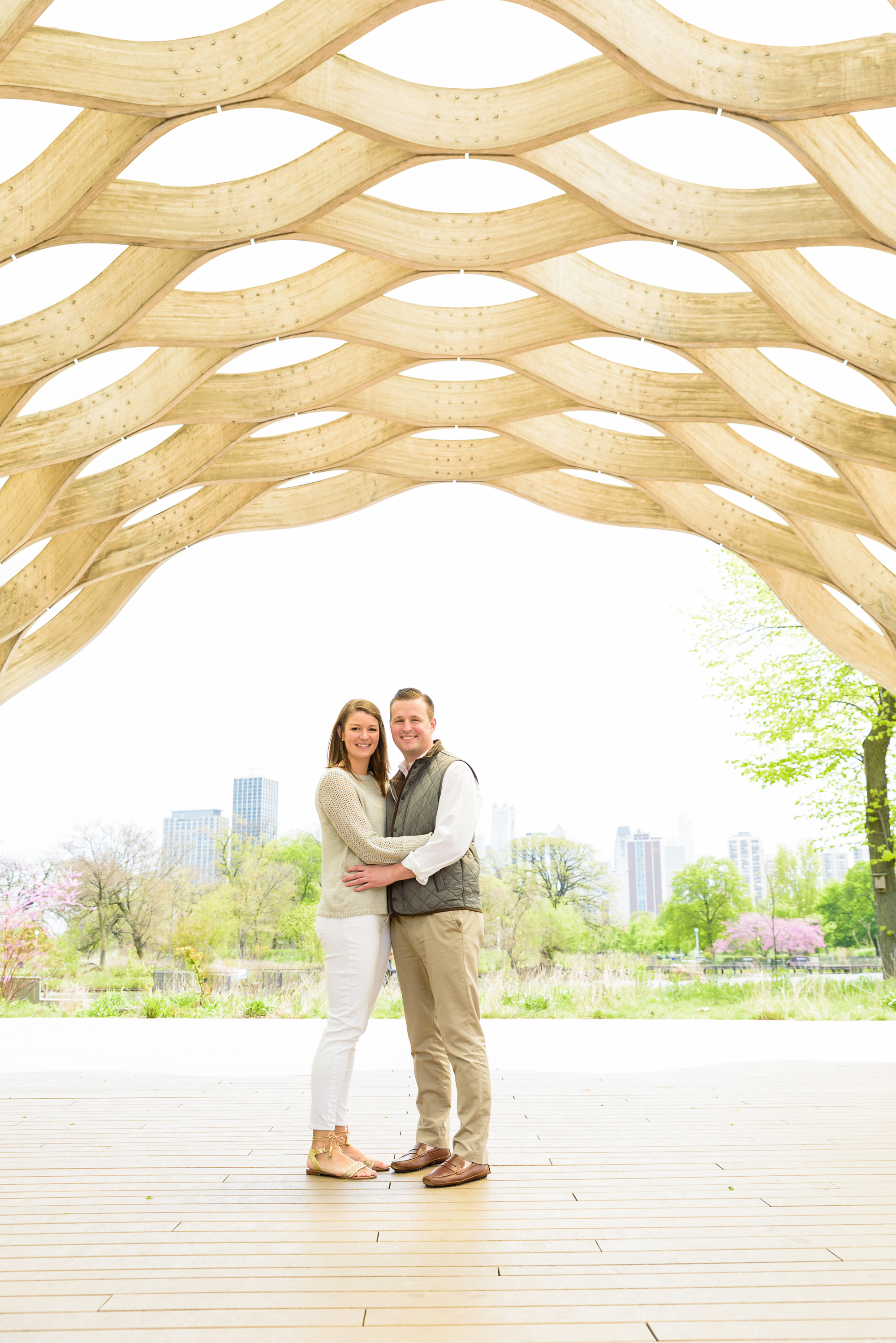 engagement session at Lincoln Park in Chicago