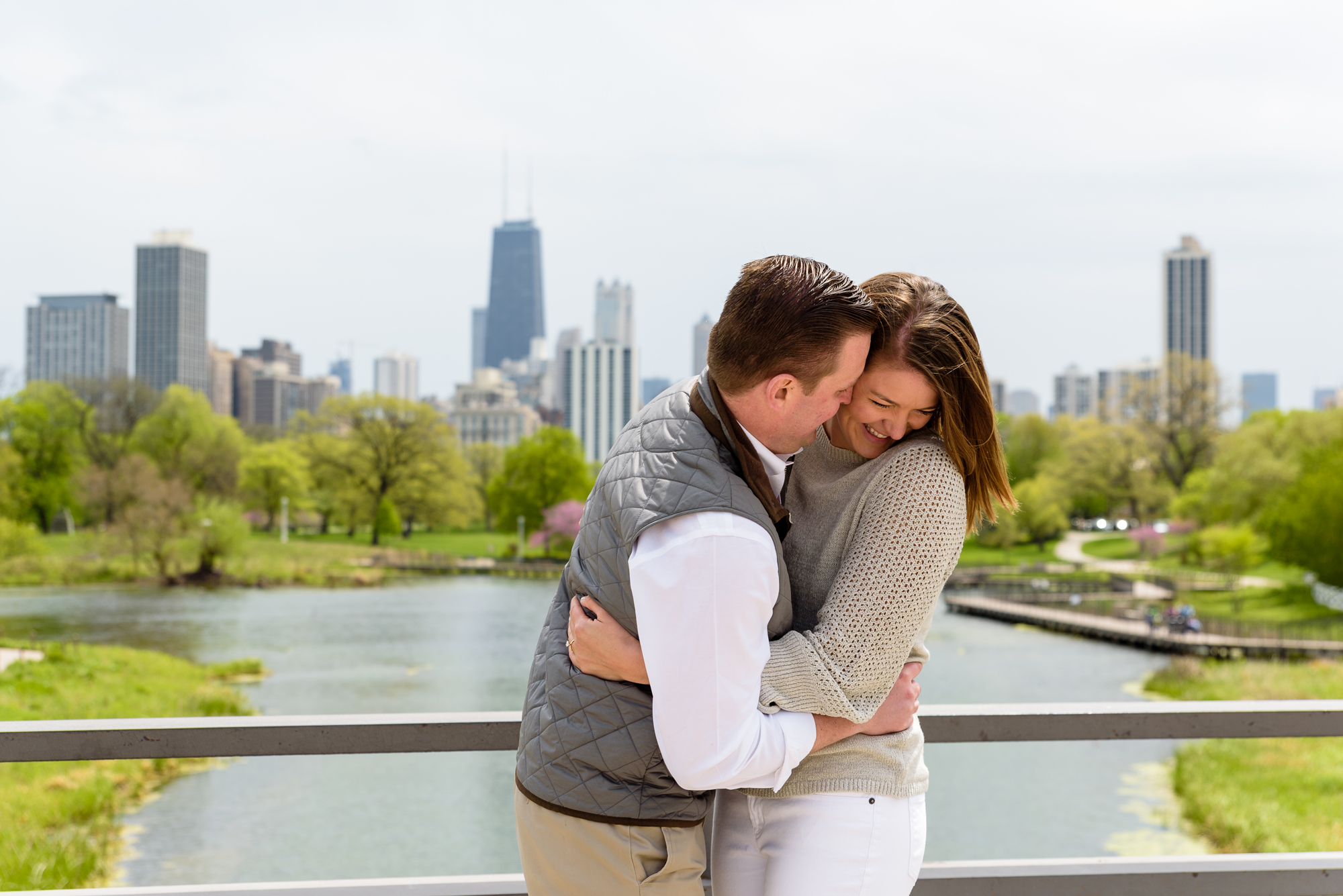 engagement session at Lincoln Park in Chicago