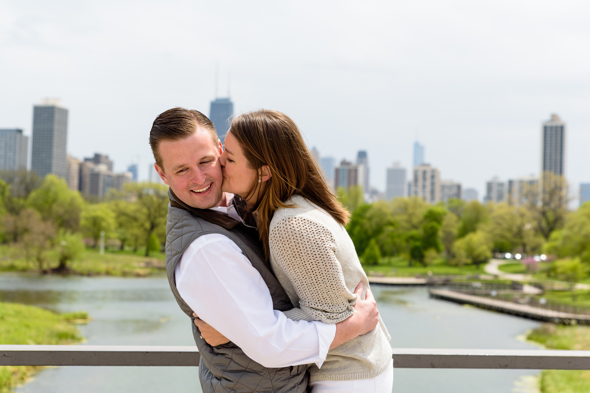 engagement session at Lincoln Park in Chicago