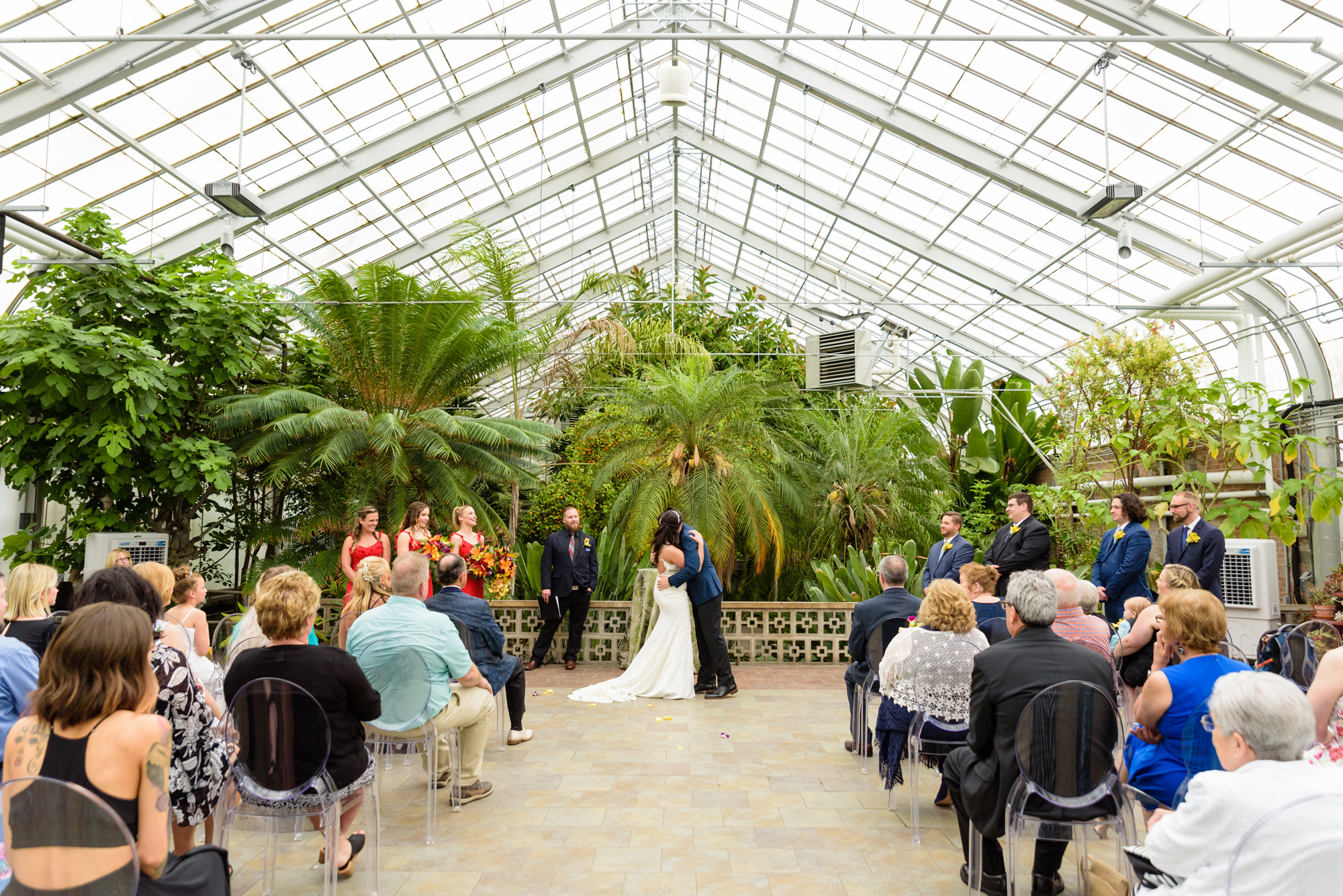 Wedding Ceremony at Potawatomi Conservatory