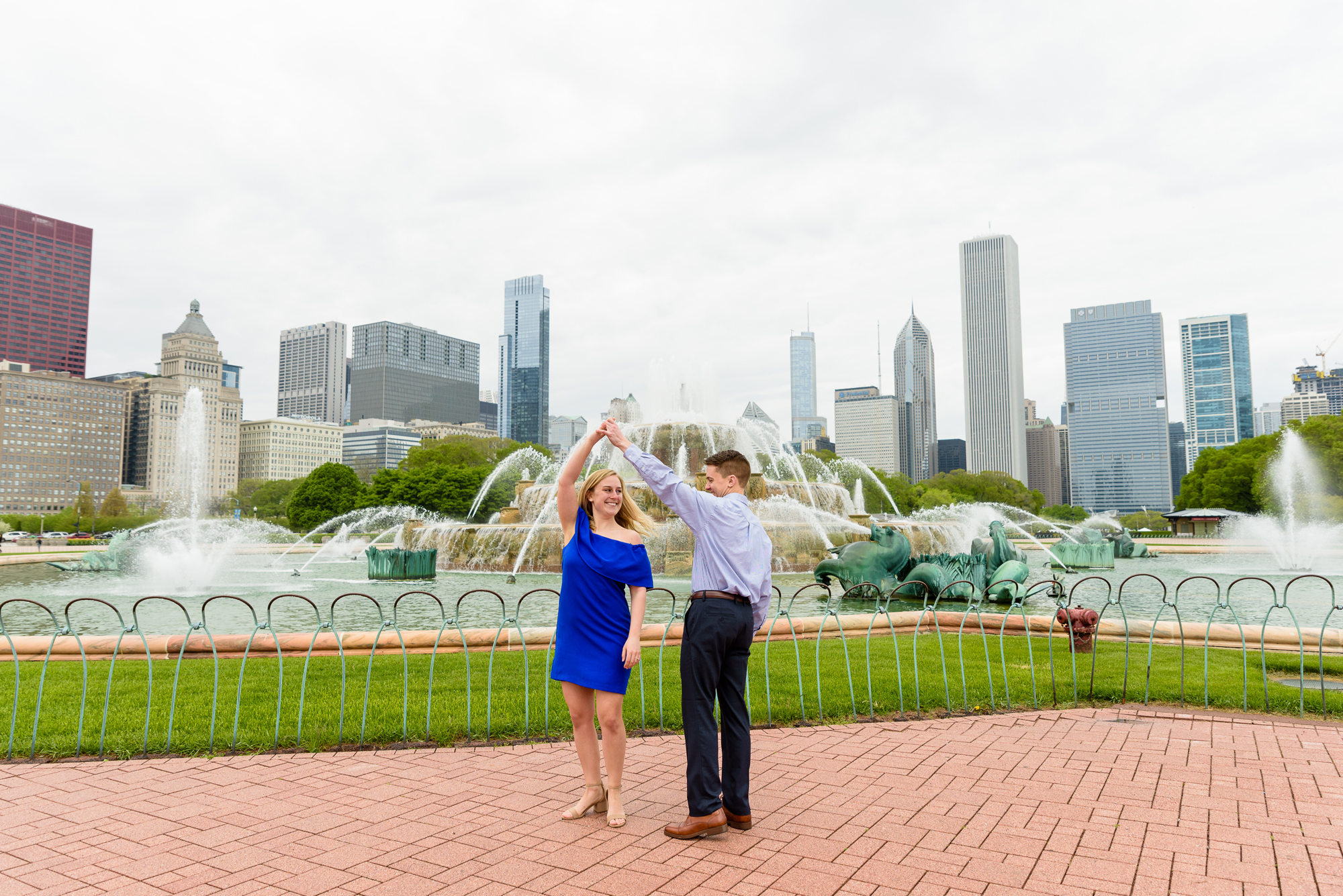 Engagement Session at Buckingham Fountain