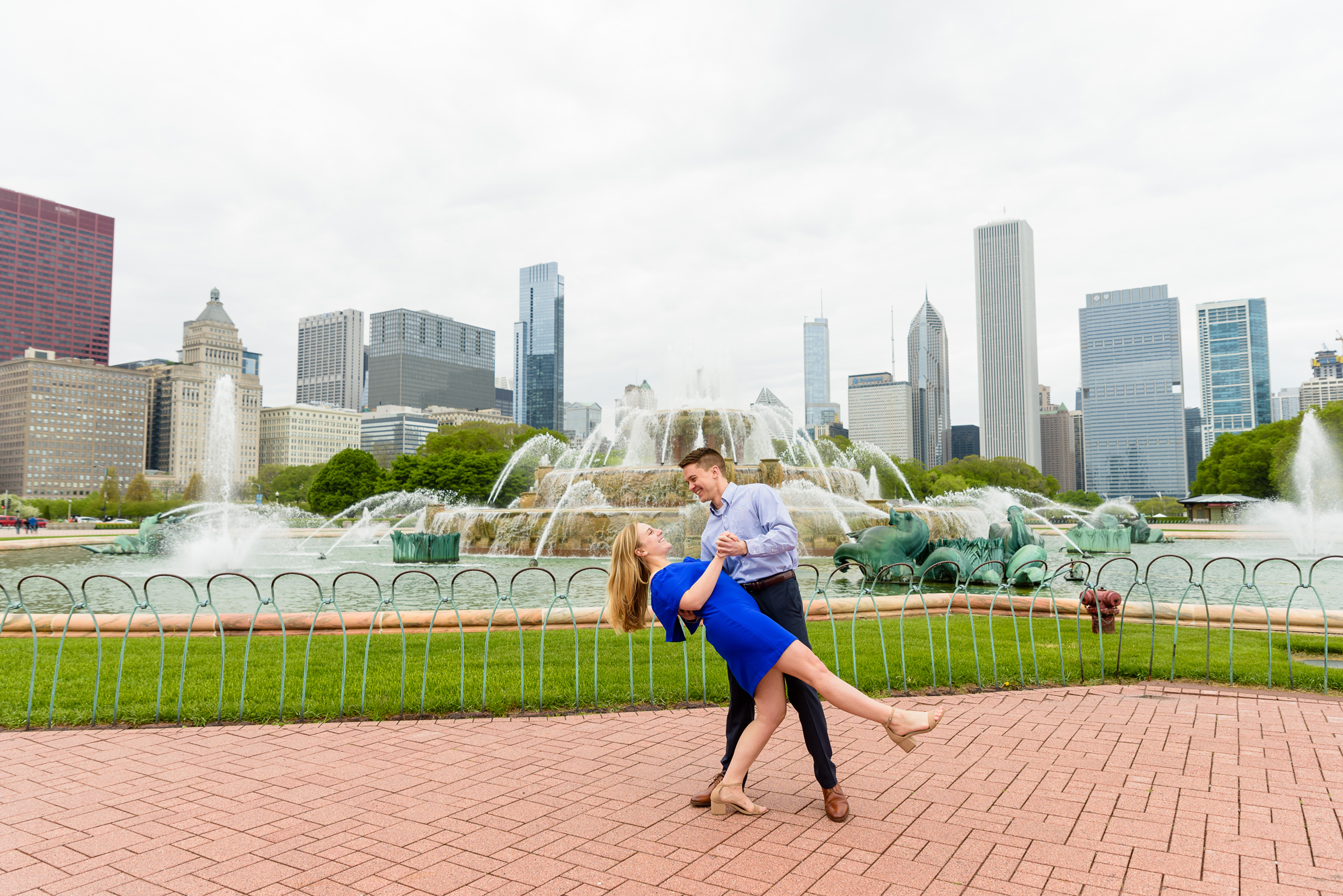 Engagement Session at Buckingham Fountain