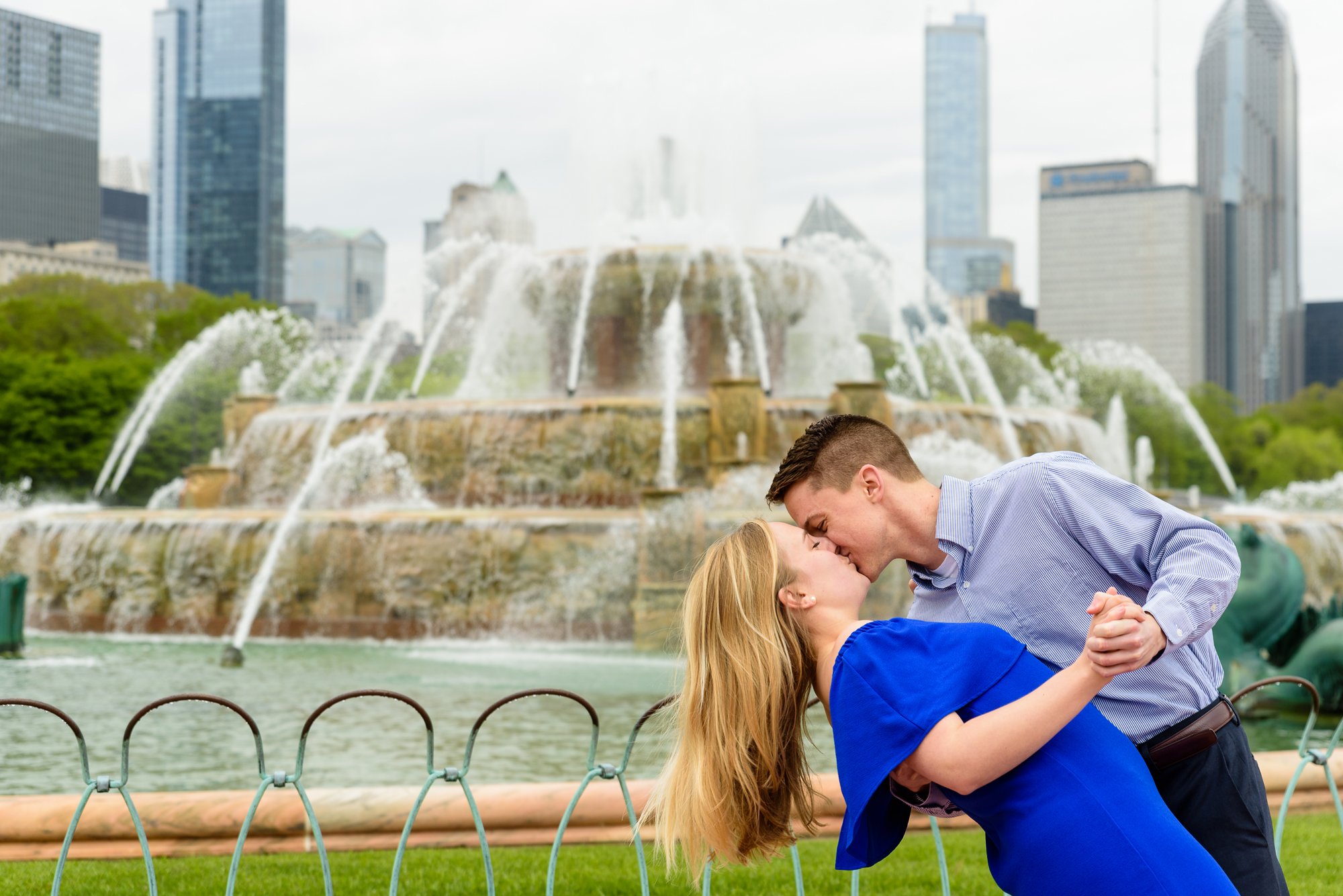 Engagement Session at Buckingham Fountain