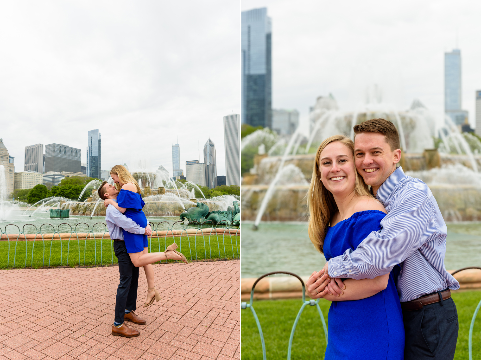 Engagement Session at Buckingham Fountain