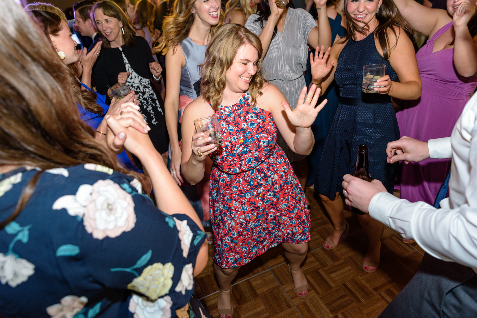 dancing at a wedding reception at Morris Park Country Club