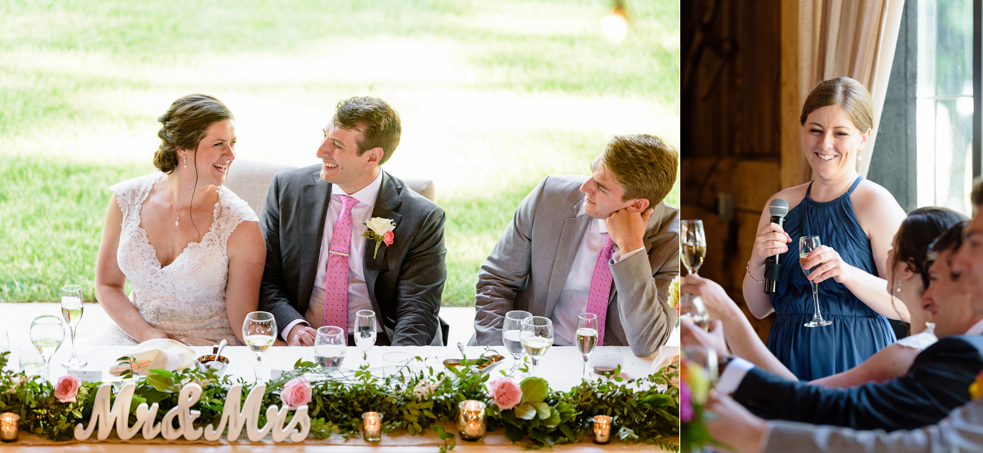 Toasts at a Wedding reception at the Homestead 1835