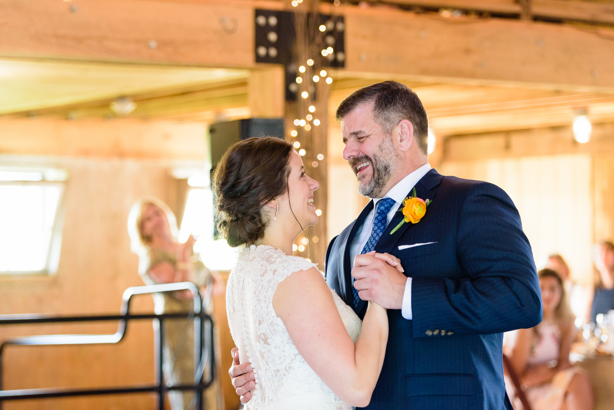 Daddy Daughter Dance at a Wedding reception at the Homestead 1835