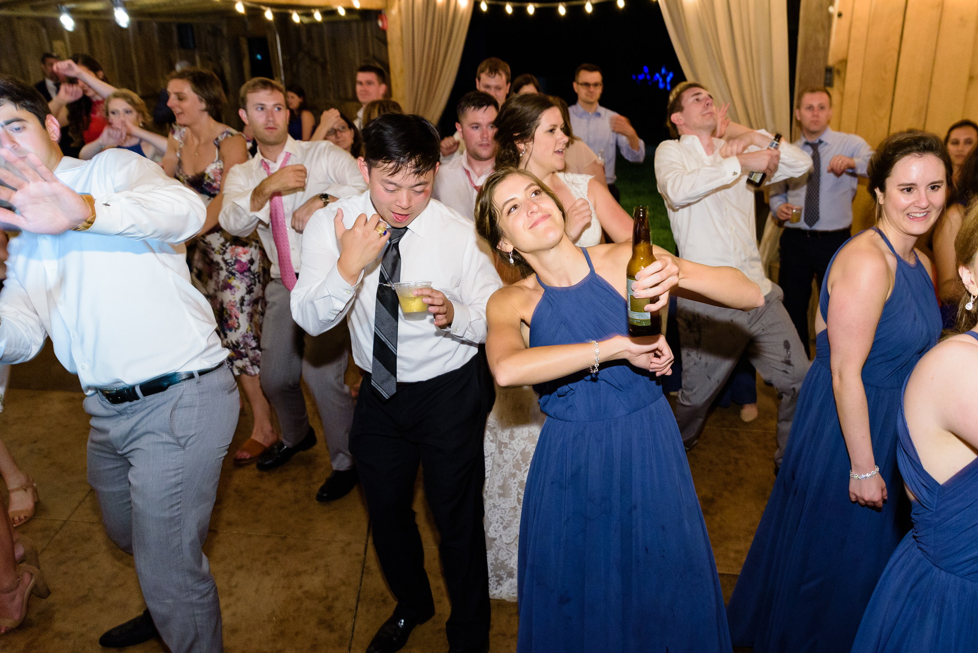 Dancing at a Wedding reception at the Homestead 1835